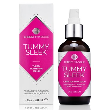 Tummy Sleek Stomach Firming Cream - Skin Tightening Serum for Belly - Helps to Improve the Appearance of Loose Skin and Cellulite on the Abdomen &amp; Waist - Toning Body Lotion with Caffeine