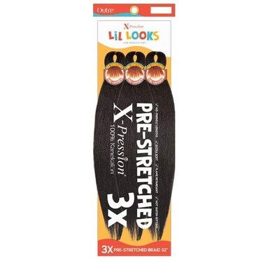 Outre Xpression Lil Looks 3X PRE STRETCHED CALMING BRAID 32" (3-Pack, 2)