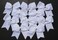 Kenz Laurenz 7" Jumbo Cheer Bow Big Hair Bows with Ponytail Holder Large Classic Accessories for Teens Women Girls Softball Cheerleader Sports Elastics Ties Handmade (10 pack White)
