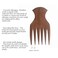 Natural Wood Comb Big Wide Tooth Wooden Afro Pick Handmade for Thick Wet and Curly Hair for African American Men and Women