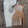 Natural Wood Comb Big Wide Tooth Wooden Afro Pick Handmade for Thick Wet and Curly Hair for African American Men and Women
