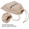 Hair Dryer Bags Drawstring Hairdryer Travel Bag Cotton Hair Dryer Storage Bag, 11.8 Inch by 13.8 Inch (Beige)