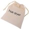 Hair Dryer Bags Drawstring Hairdryer Travel Bag Cotton Hair Dryer Storage Bag, 11.8 Inch by 13.8 Inch (Beige)