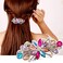 Flower Luxury Jewelry Design Hairpin Rhinestone Hair Barrette Clip,Also Perfect Mother's Day Gifts for Mom(Multicolor)