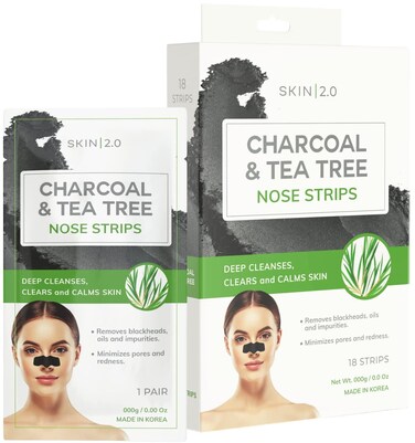 Tea Tree &amp; Charcoal Peel-Off Face Mask - Blackhead Remover, Reduces Acne &amp; Pores, Deep Cleansing - Dermatologist Tested Korean Skincare - Clean Beauty, Cruelty-Free - 6.7 Fl oz