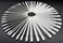 2 Sets 100 Tips Fan Shape White Plastic Nail Art Tips Display Polish Board Display Practice Sticks with Metal Split Ring Holder