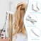Tape in Hair Extension Pliers Hair Extension Tools, Stainless Steel Flat Surface Sealing Hair Extension Plier Hair Extensions Styling Hair Pliers With 2 Hair Extension Tape