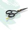 Rounded-Tip Trimming Scissors for Men &ndash; Stainless Steel High Carbon Beard, Mustache, and Ear Hair Grooming Scissor (Black-Pointy-Tip)