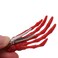 8Pcs Mixed Color Skeleton Hands Hair Clips 3" Length Hand Bone Shape Hair Clips Halloween Party Accessories