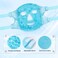 Cold Face Eye Masks Ice Face Mask Hot Cold Compress For Dark Circles, Puffiness, Migraines, Headache, Stress, Redness, Cooling Face Masks For Women Man, Skin Care