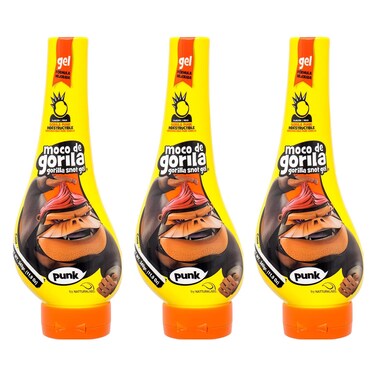 Moco de Gorila Gorilla Snot Hair Gel, Punk 11.99 oz (340g), 3 PACK