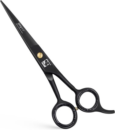 Jimy Professional Hair Cutting Shears 6.5'' Stainless Steel Sharp - Smooth Razor Edge Series Shears for Hair Cutting, Hair Cut Scissor for Women &amp; Men and Salon (Barber Scissors)