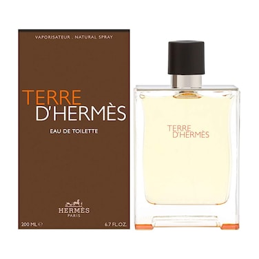 Hermes Terre D Eau De Toilette Spray for Men, 6.7 Ounce / 200 Ml