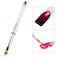 LWBTOSEE 2pcs Ombre Nail Brush for Nail Art Gradient Painting Rhinestone Handle Drawing UV Gel Pen Manicure Nail Art Brush Tool (Black&amp;White)