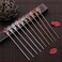 Purple Chinese Hair Stick Japanese Hairpin Hair Chopsticks,Jade Metal Retro Hair Chopsticks, Vintage Hair Sticks Hair Styling Pins for Women Girl