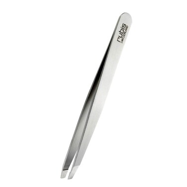 Rubis Switzerland Slanted Tip Tweezer-Silver