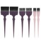 Segbeauty 6pcs Professional Hairdressing Brush Set - Tinting Brushes, Color Applicator Brushes for Hair Dyeing, Balayage, and Styling