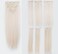 SWACC Women 22 Inches Straight Full Head 7 Separate Pieces Heat Resistance Synthetic Hair Clip in Hair Extensions (Platinum Blonde-60#)