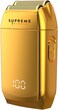 Supreme Trimmer Crunch Mens Foil Shaver STF602 (150 Minute Run Time) Men's Electric Razor   Waterproof Shaver for Short Hair or Stubble, Barber Use   Gold