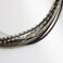 Feather Hair Extension &ndash; Salt &amp; Pepper Remix, Grey, Black, and White Feathers, All Bonded Together at the Tip, Ranging From 7 to 10 Inches in Length, With a Total of 7 Feathers