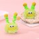 MIUPOO Fluffy Pom Poms Hair Clips,Crazy Hair Day Accessories for Girls,Quirky Little Monster Barrettes,Plush Duckbill Hairpins Hair Barrettes,Party Modeling Hair Accessories,Yellow,2 Pieces