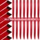 16 Pcs Straight One Color Party Highlights Clip on in Hair Extensions Colored Hair Streak Synthetic Hairpieces (Red)