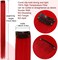 16 Pcs Straight One Color Party Highlights Clip on in Hair Extensions Colored Hair Streak Synthetic Hairpieces (Red)
