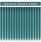16 Pcs Straight One Color Party Highlights Clip on in Hair Extensions Colored Hair Streak Synthetic Hairpieces (Dark teal)