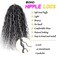 6 Packs New Goddess Curly Locs Crochet Hair 14 Inch Curly Crochet Hair Faux Locs Crochet Hair Boho Hippie Locs River locs Synthetic Hair Extensions for Braids for Black Women(14Inch?T1B/Gray)