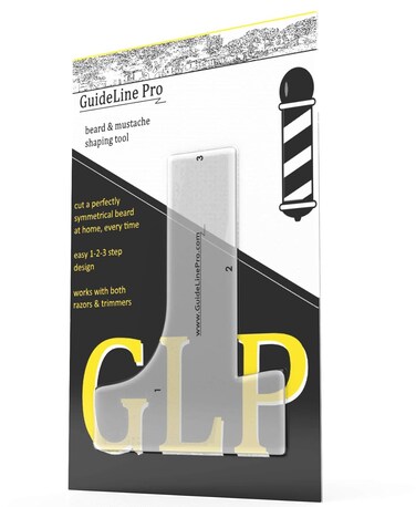 Beard Template, Beard Shaping Tool   for Shaping a Perfectly Symmetrical Beard &amp; Moustache - Beard Kit Accessory
