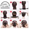 Chrontier 3PCS Blonde Easy Fast Snap Hair Bun Maker Donut Updos Shaper DIY Ponytail Holder Hair Styling Roll Tool Ballet Hair French Twist Fold Wrap Strap Women Girl
