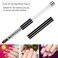 2Pcs Oval &amp; Flat UV Gel Nail Brush Set Rhinestone Handle Professional Nail Art Design Brushes