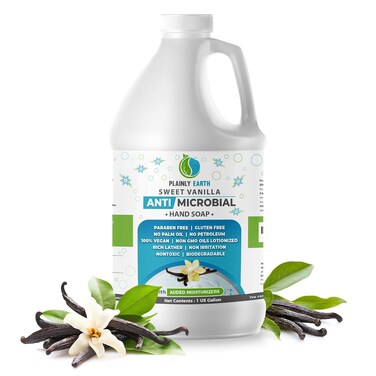 Antimicrobial Hand Soap - Antibacterial Hand Soap Moisturizing - 1 US Gallon Liquid Hand Soap - Refill Antibacterial Gallon - Moisturizing Hand Soap Antibacterial - Gentle Hand Soap, Sweet Vanilla