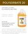 Polysorbate 20 by Velona - 64 Fl Oz   Solubilizer, Food &amp; Cosmetic Grade   All Natural for Cooking, Skin Care and Bath Bombs   Use Today - Enjoy Results