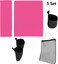 STAY GENT 5 in 1 Accessories Set for Makeup Artist Chair, (not including Chair) Deep Pink Chair Replacement Cover Canvas, 2 Portable Side Storage Bags and Hanging Mesh Bag