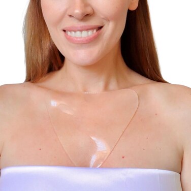 Wonderstripes Patches for Wrinkles, Silicone Chest Wrinkle Pad, Side Sleeping Patch, Decollet&eacute; Anti Wrinkle Chest Pads Reusable 7 times - 1 Pad