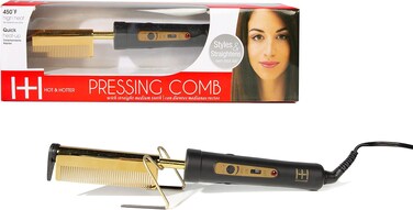Hot &amp; Hotter Electric Pressing Comb 5838