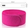Denfany 3 Pack Makeup Headband, Ultra Soft Adjustable Spa Facial Headbands Terry Cloth Stretch Make Up Wrap for Face Washing, Bathing, Showers (Rose Red)