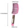 ZMD 2PC Curved Vented Detangling Hair Brushes,Boar Bristles Curly Hair Brush,Vent Styling Brush Wet Dry Detangler Hair Brushes Detangling Long Thick Hair for Women, Men &amp; Kids (Pink &amp; Black)