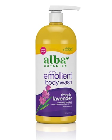 Alba Botanica Very Emollient Body Wash, French Lavender, 32 Oz