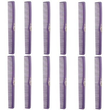 Barber Beauty Hair Cleopatra 400 All Purpose Comb (12 Pack) 12 x SB-C400-PURPLE
