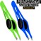 Professional Eyebrow Tweezers Slanted &amp; Pointed Tip Stainless Steel 2,3xPcs Set, Non-Slip Grip Slant Tip Tweezers for Facial Hair, Plucking Removing Ingrown Hairs, Tweezer for Women Men (Blue&amp;Green)