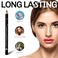 12 Pcs Black Eyebrow Pencil Eyeliner Set, Waterproof Eye Brow Pencil, Easy to Color, Long Lasting Eye Liner Gel Pen, Women Professional Eye-Makeup Pencil