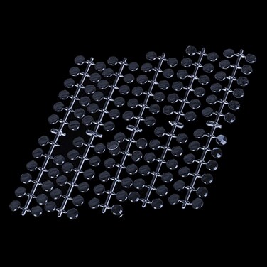 120 Pcs False Nail Display Tips Nail Art Display Chart Nail Art Color Display Tips Tool with Adhesive Sticker for Nail Polish Training Practicing (Transparent)