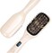 Hair Straightener Brush - Ionic Straightening Comb with Less Frizz, 20s Fast Heating   6 Temp Settings   Auto Temperature Lock &amp; Auto-Off Function - Ideal for All Hair Types, Champagne