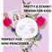 BB Kids Face Masks Spa 5-Pack With Spa Headband   Kids Facial Masks for Girls With 100% Cotton Sheets   Princess Facial Mask for Kids Spa Party Birthday Sleepover (10-Pack with Purple Band)