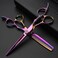 6/7/8 inch Cutting Thinning Styling Tool Rainbow Hair Scissors Professional Hairdresser Hairdresser Scissors Set (6-inch 2pc)