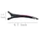 6Pcs/set Pinup Plastic Duck Bill Hair Clips for Sectioning Hair - Professional Non Slip Silicone band Clips Salon DIY Accessories Hairpins Hairgrip for Women(Blcak-Style2)