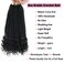Crochet Box Braids Crochet Hair 144 Roots/pack Black Crochet Braids With Curly Ends Crochet Braids Hair for Women 14Inch Crochet Box Braids Pre Looped 24 Strands/pcs Braiding Hair Extensions