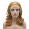 Lushy Stylish Medium Length 16inch Honey Blonde Wig Heat Friendly Heavy Density Synthetic Lace Front Wig